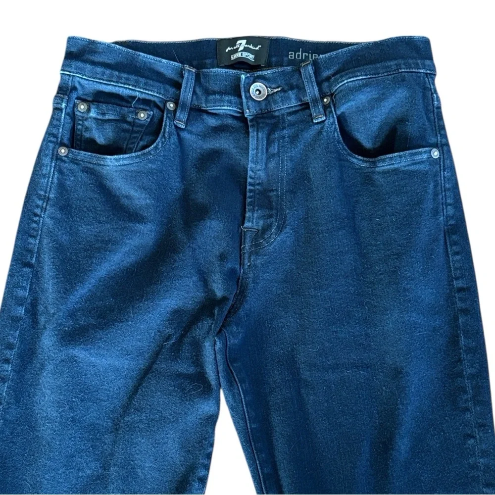 7 For All Mankind Adrien Luxe Sport  Dark Rinse‎ Blue Jeans Size 28